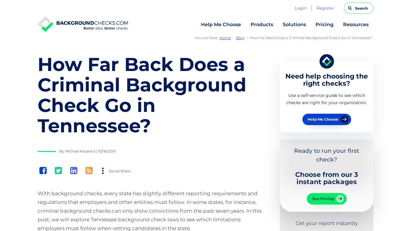 How Far Back Does a Criminal Background Check Go in Tennessee?